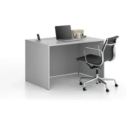 Büroschreibtisch FRAME, 1200 x 800 mm, grau