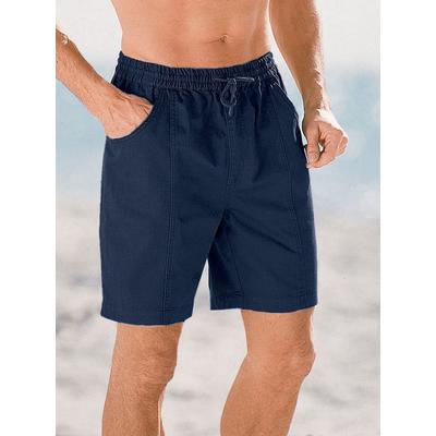 Bermudas CLASSIC, Herren, Gr. 54, Normalgrößen, blau (marine), 100% Baumwolle, unifarben, kurz, Hosen Bermudas
