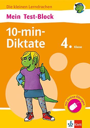 Klett Mein Test-Block: 10-min-Diktate 4. Klasse: Die kleinen Lerndrachen, Plus Online-Übungen - Preis vom 11.10.2026 03:10:56 h