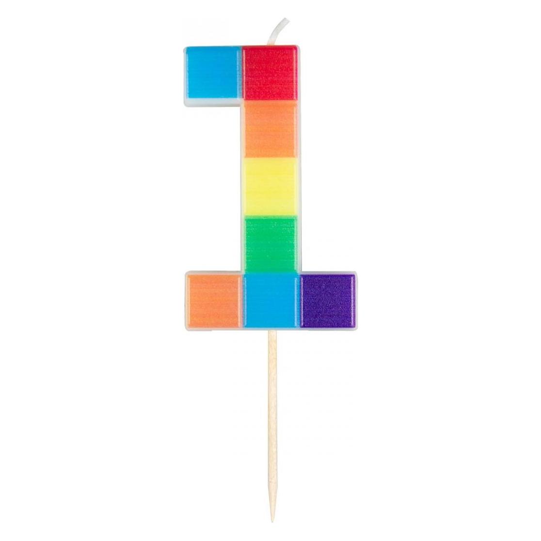 Adikbal Geburtstagskerze, 1 Block, 7cm (47596210)