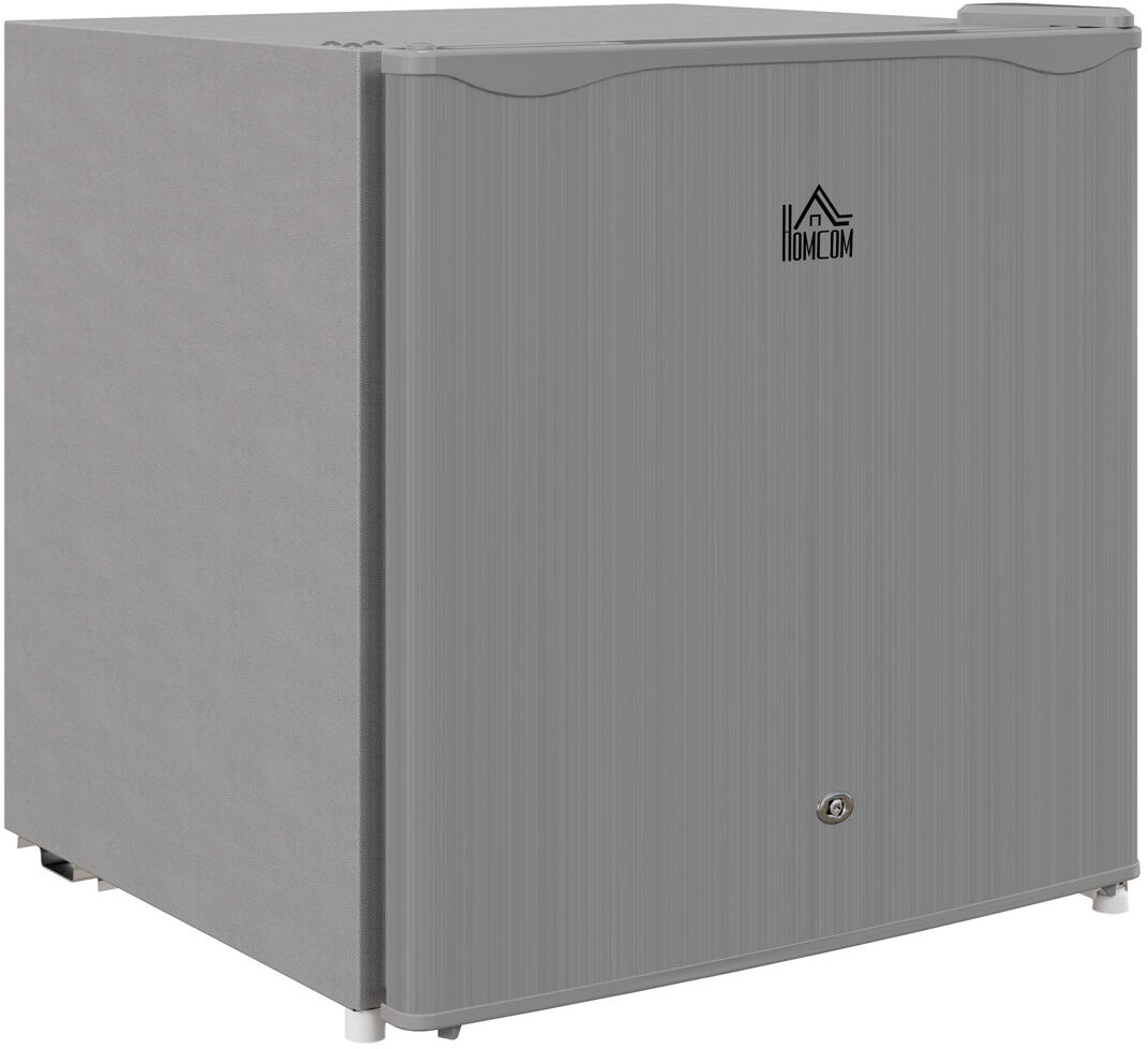 Brayden Studio Cardali 46L Counter Top Fridge Mini Fridge with Lock Chiller Box Grey 49cm H X 48cm W X 44cm D