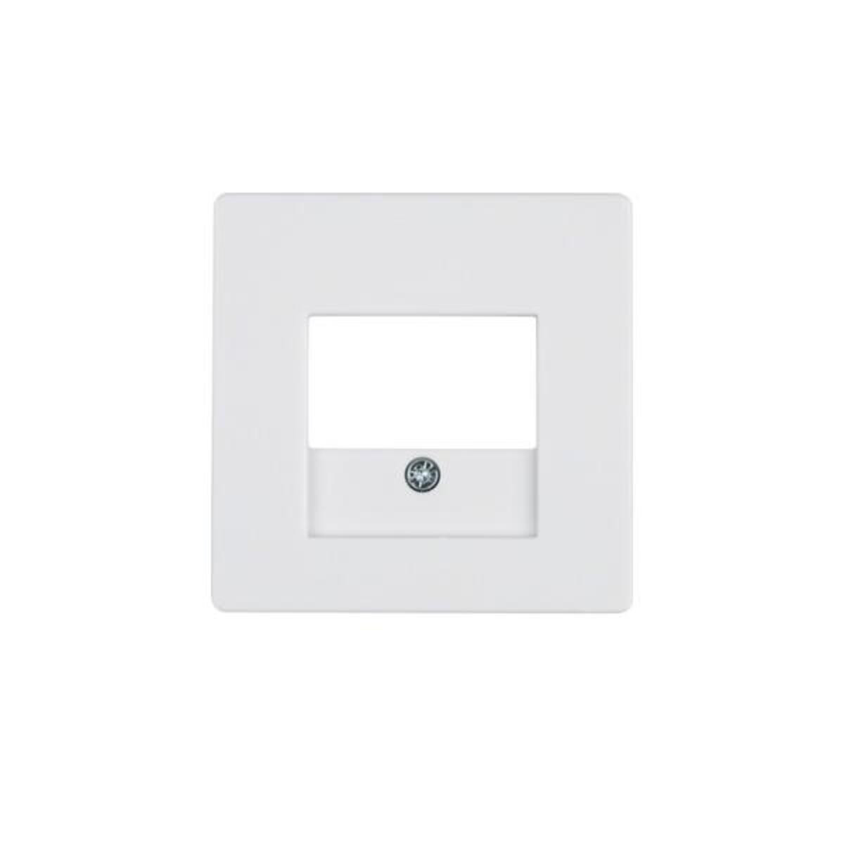 Hager BER Q1 afdekking voor TAE 10336089, polarwit, fluweel