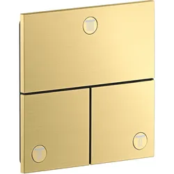 hansgrohe AXOR ShowerSelect ID Ventil, 3 Verbraucher, Unterputz, eckig, 36780950, Farbe: Brushed Brass