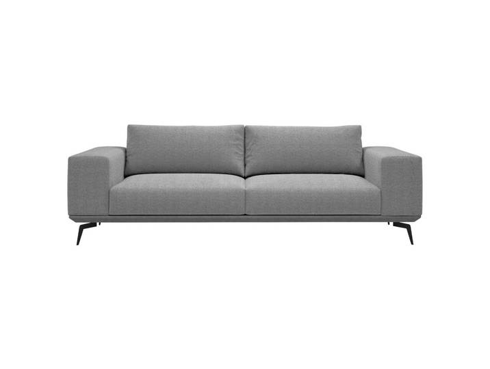2-Sitzer Sofa, Grau, 260x95 cm, Holz & Textil, 3-Sitzer, Modern, MID.YOU