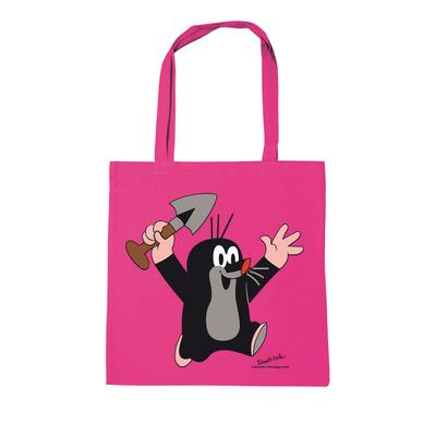 Henkeltasche LOGOSHIRT "Baumwolltasche Der kleine Maulwurf", Damen, Gr. B/H/T: 38cm x 42cm x 38cm, pink, Baumwolle, bedruckt, Taschen, mit coolem Druckmotiv