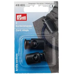 Prym Kordelstopper 1-Loch, Nähzubehör, Schwarz