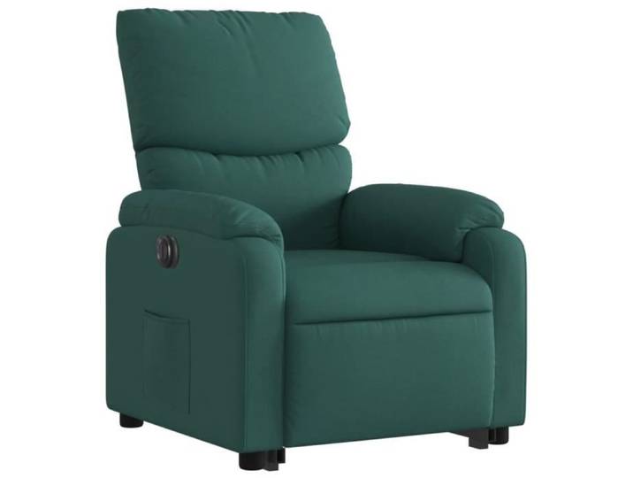 Fauteuil inclinable électrique - MOTHINESSTO - DS945 - Vert foncé - Tissu 100% polyester - Releveur