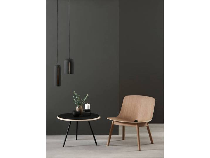 Gap Pendelleuchte Short Schwarz/Messing - Woud - Wohnzimmer - Metall