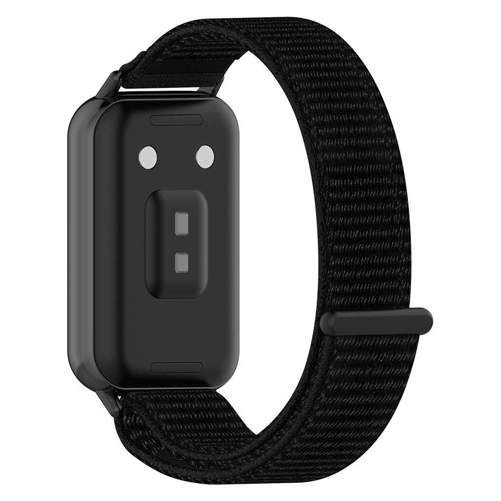 Techsuit - Watchband (W054) - Honor Band 11 / Band 11 Pro - Onyx Black (Metal, Nylon) (76154061)
