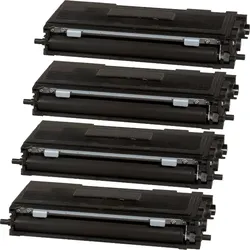 4 Kompatible Toner XL ersetzt Brother TN-2000 Multipack schwarz