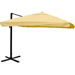 Décoshop26 - 3x4m (Ø5m) Restaurant-Sonnenschirm Polyester/Aluminium 26kg cremefarben ohne Ständer 04_0003504