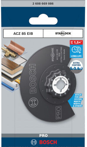 Bosch Lame pour outil multifonctions PRO ACZ 85 EIB, 85 mm 2608669086