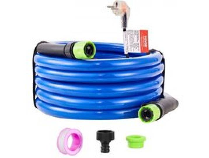 VEVOR 15ft beheizter Wasserschlauch für Wohnmobil, beheizter Trinkwasserschlauch mit Frostschutz bis -45°F, automatisch selbstregulierend, 5/8 ID mit Schnellanschluss-Set, blei- und BPA-frei