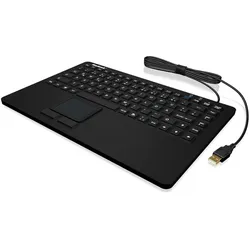 KeySonic KSK-5230IN (DE, Kabelgebunden), Tastatur, Schwarz