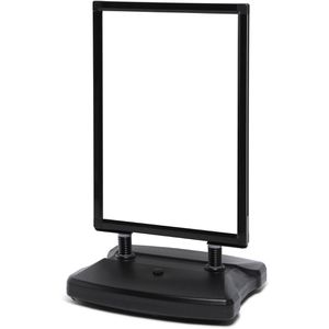 Showdown-Displays Kundenstopper Windtalker City A0, 38 mm Profil, schwarz