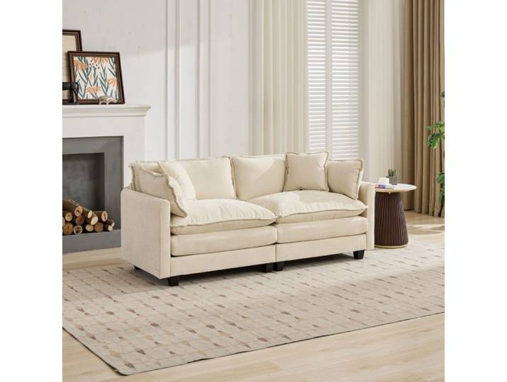 Canapé 2 places Cloud DEFO5012BG beige