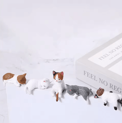 Inspire Curations Kawaii Cat Screen Sitter Set Cute Mini Monitor Companion Desk Decor (5 Pack) 1 Set No.2