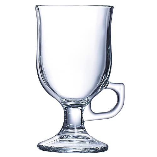 Arcoroc Irish Coffee glazen met handvat, 240 ml, transparant, 6 stuks