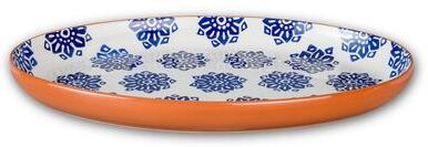 Euro Ceramica Azul Tile 19'' Oversized Oval Serving Platter