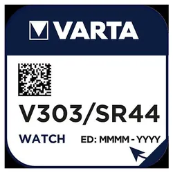 VARTA Uhren-Batterie 1,55V/160mAh/Silber V 303 Stk.1