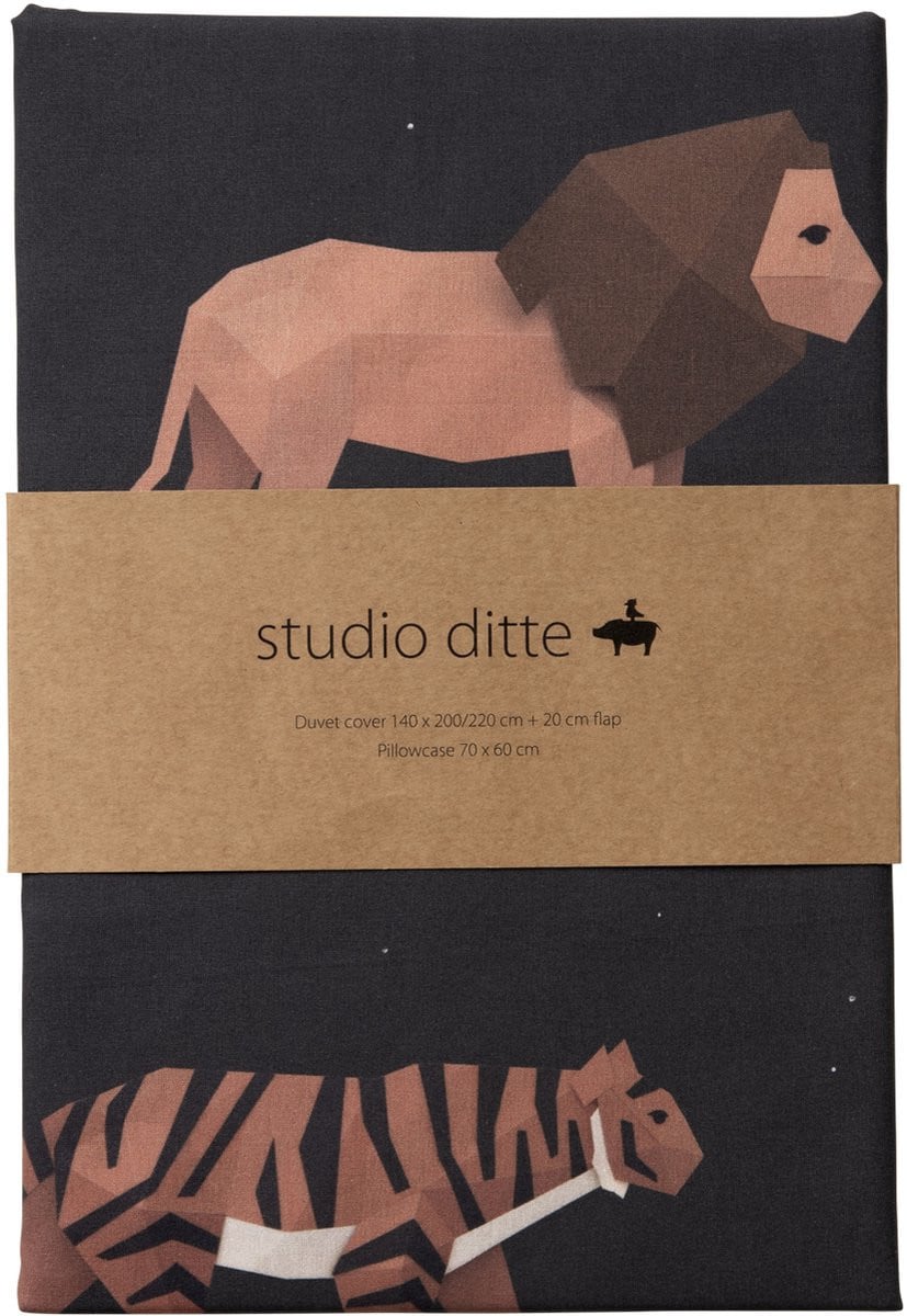 Studio Ditte Dekbedovertrek Big Cats 140 x 220 cm
