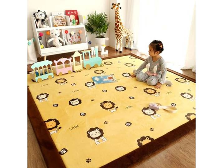 Single tree forest Kinderteppich - 2.5cm Verdickung Korallen Samt Teppich, für Kinderzimmer, Spielzimmer, Babyzimmer-Simba-200 * 250cm