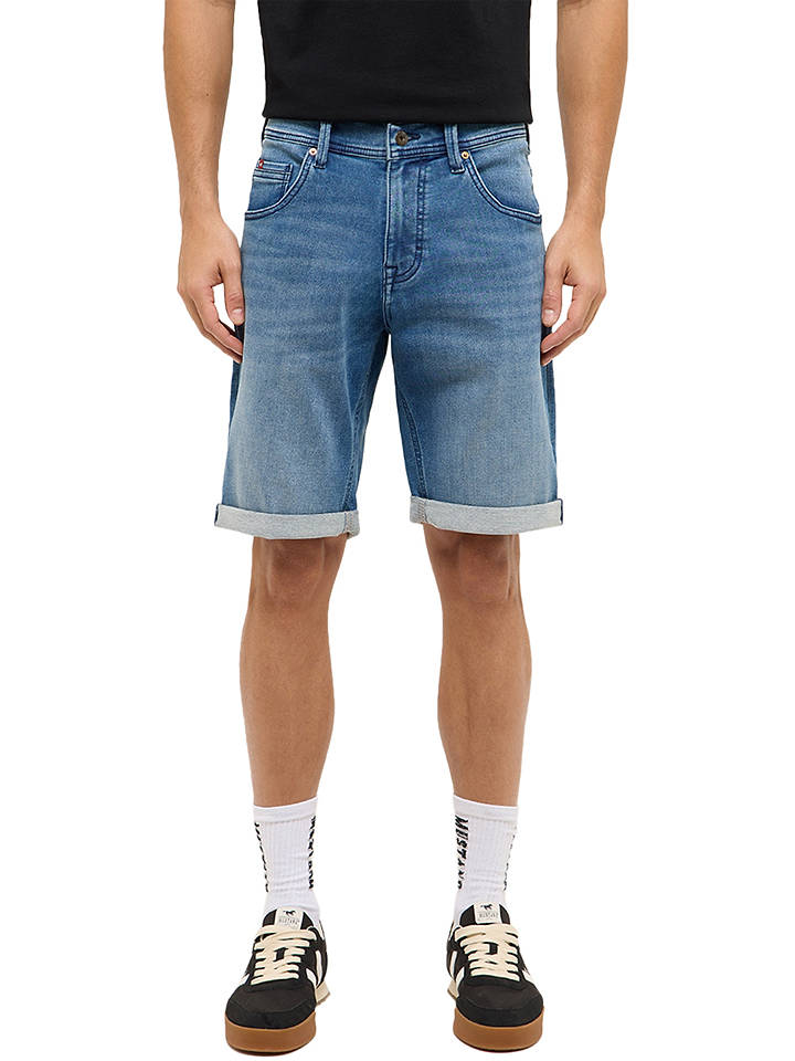 Mustang Jeans-Bermudas "Chicago" in Blau - W36