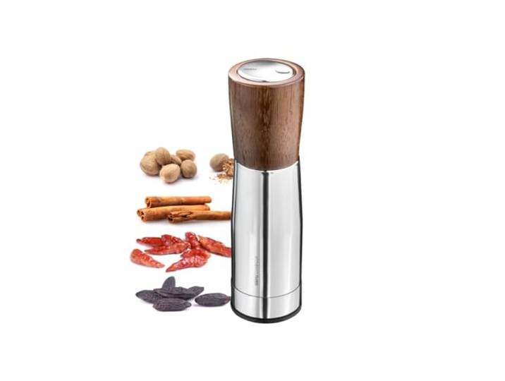 GEFU Gewürzschneider SPICE-CUT – Präziser Gewürzhacker mit Edelstahl-Schneidwerk Feines Zerkleinern von Muskat, Zimt & Kräutern Aromaverschluss