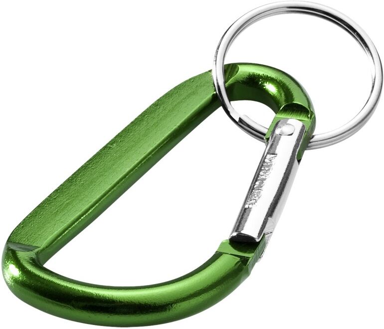 Porte-clés mousqueton Timor en aluminium recyclé RCS vert