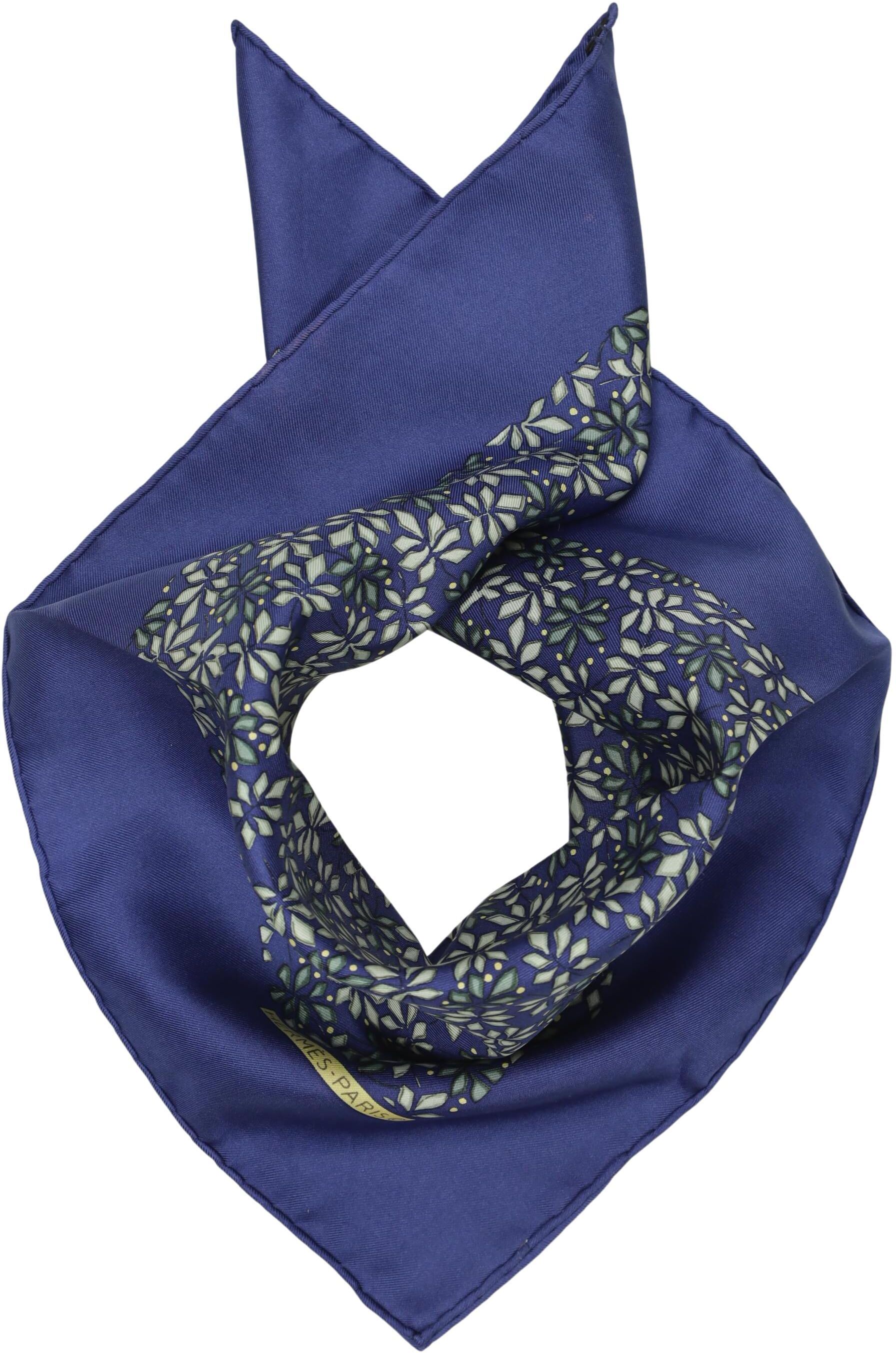 Hermès Damen Schal oder Tuch, Marineblau, Seide - Second Hand