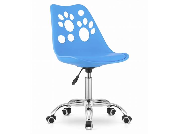 Fauteuil Pivotant Imprimé - Bleu