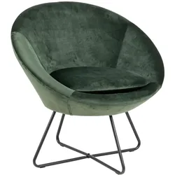 Actona »Center« Loungesessel Stoff waldgrün / 82x81x71 cm