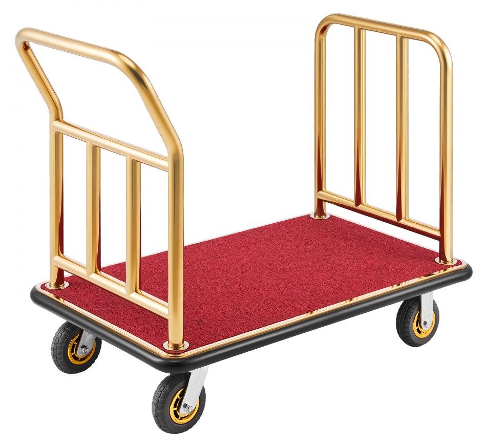 Gepäckwagen aus Edelstahl - Hotelgebrauch, Tragfähigkeit: 340 kg