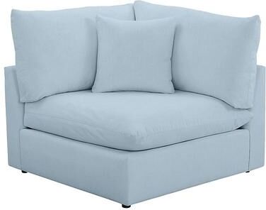 Santa Clara Outdoor Corner Chair - Canvas Light Blue - Ballard Designs