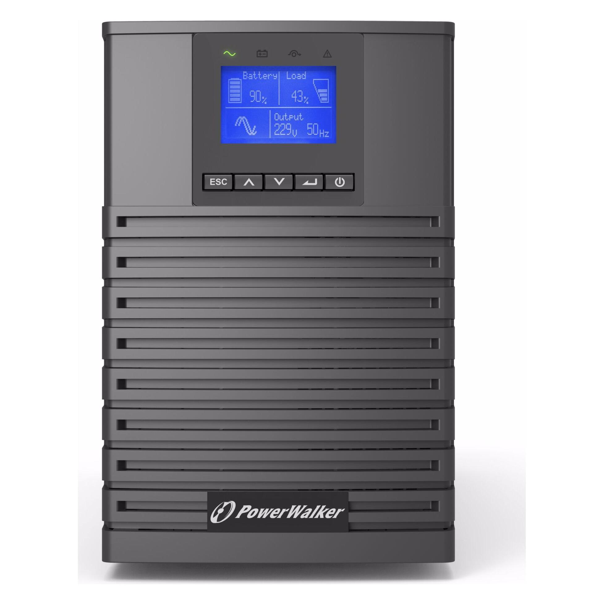 Powerwalker USV VFI 1500 ICT loT (1500 VA, 1500 W, Online-Doppelwandler USV) (10122193)