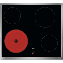 AEG TA64RA00XB Glaskeramikkochfeld herdgebunden 60cm Edelstahlrahmen aufliegend