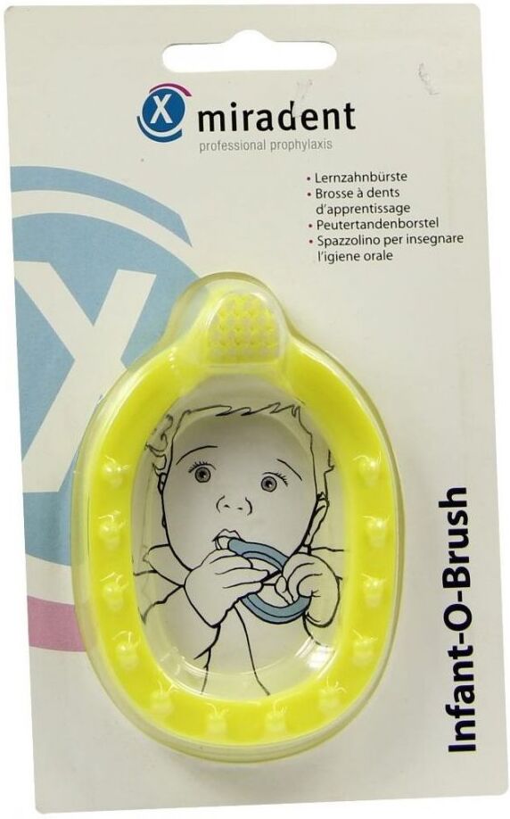 Miradent Kinder-lernzahnbürst.infant-o-brush gelb