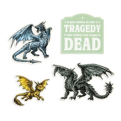 Rebecca Yarros's Fourth Wing: Dragons of Navarre Stickers - Sticker Set of 4, Taschenbuch von Out of Print, Out of Print