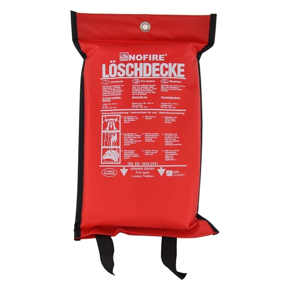 Nofire Löschdecke 160x180cm im Polybag (C) (NO 160x180/Poly)