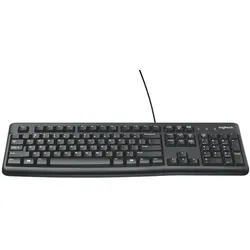 Logitech Corded Keyboard Plug&Play-USB-Tastatur schwarz (US/QWERTY)