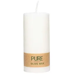 Richard Wenzel PURE Olivenwachs Kerze natural 130x60mm