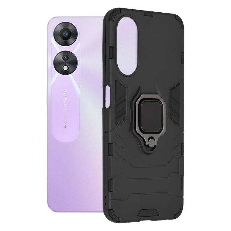 Techsuit - Silicone Shield - Oppo A58 5G / A78 5G - Black (Oppo A78 5G) (56342488)