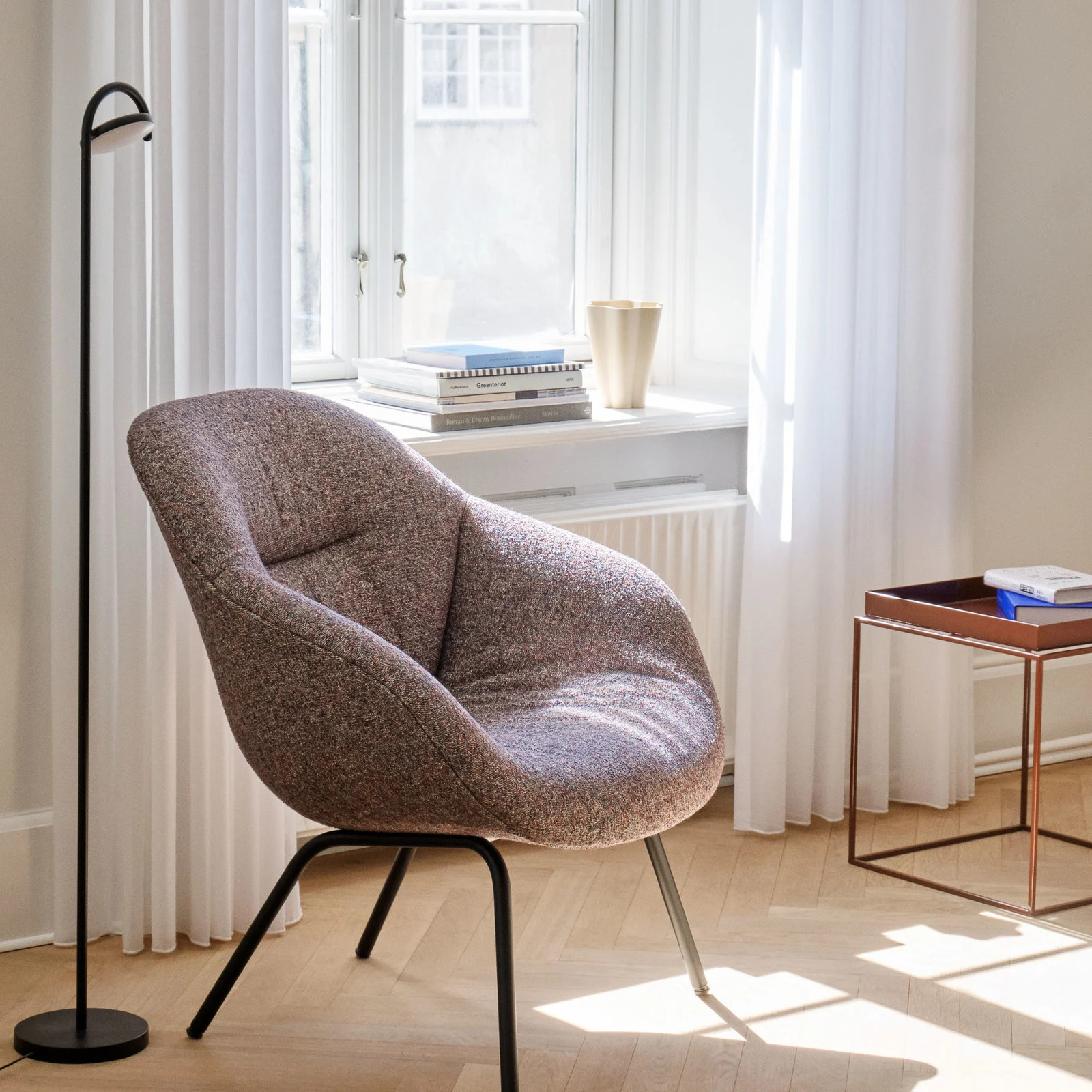 HAY Marselis Staande Lamp - Zwart - Metaal - Modern Design