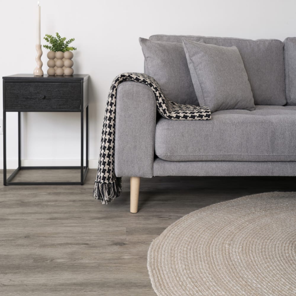 Moloo Table d'appoint 1 tiroir noire 40x55 cm Noir 40x55x40cm