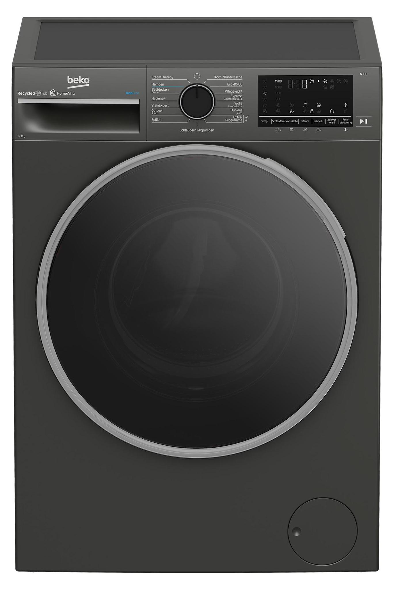BEKO B3WFT59415M Waschmaschine Frontlader 9kg AddXtra Dampf Homewhiz