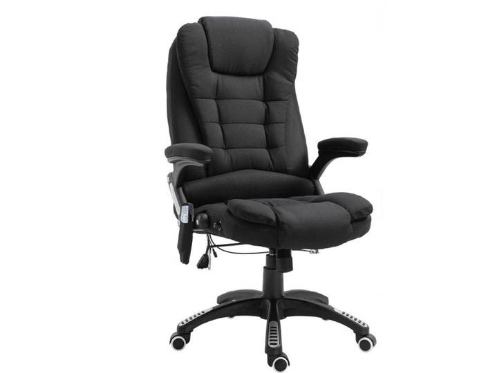 Fauteuil de bureau massant Maksym Noir Chiné