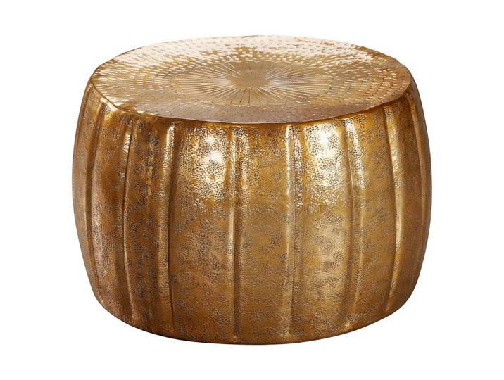 Couchtisch rund orientalisch Jamal, goldfarben