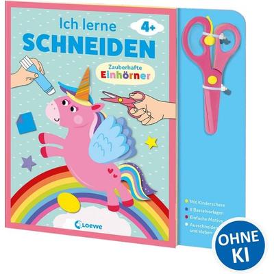 Ich lerne schneiden - Zauberhafte Einhörner, Taschenbuch von , Loewe, 978-3-7432-1917-5