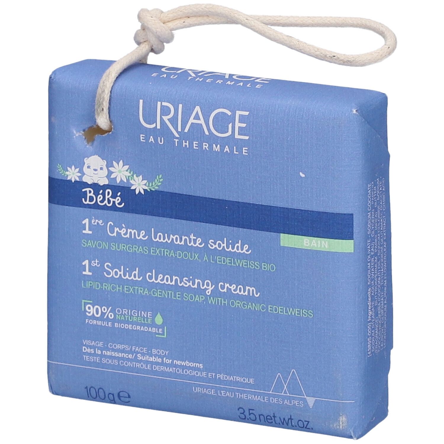 Uriage Baby 1st Solid Cleansing Cream with Organic Edelweiss 100 g Creme