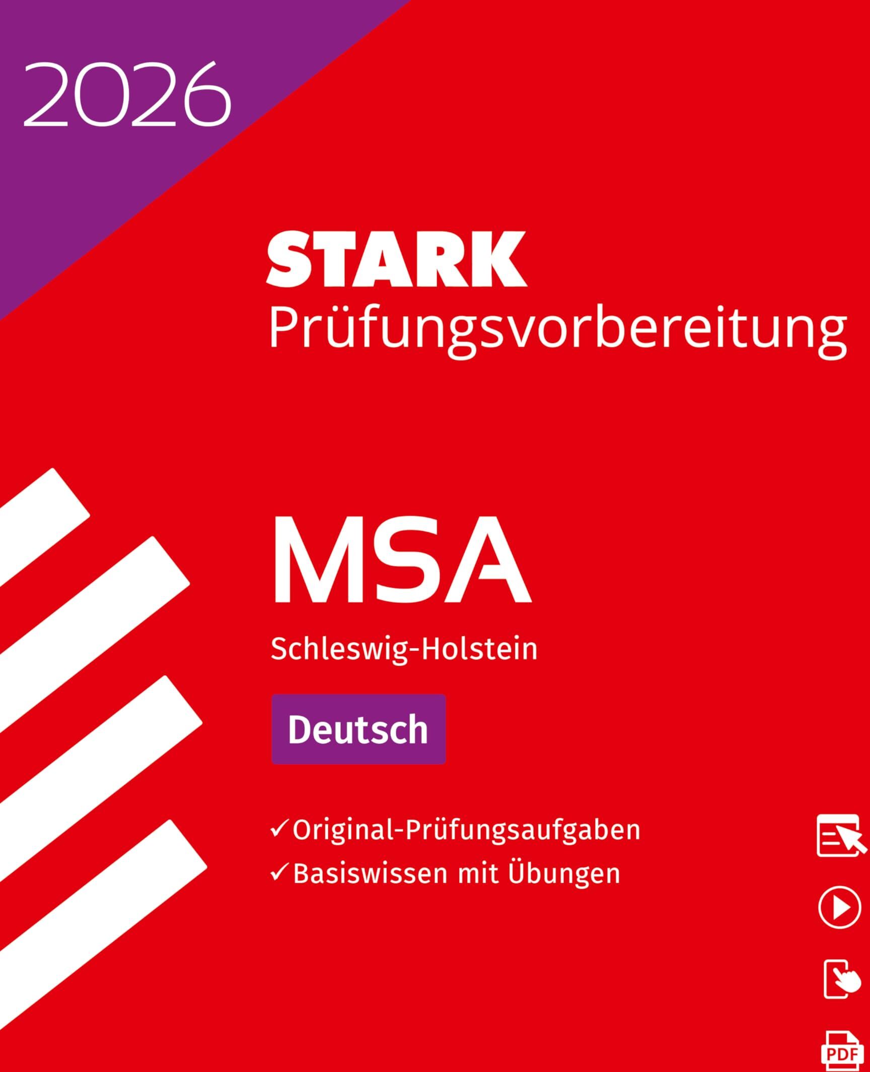 STARK Deutsch - MSA 2026 Schleswig-Holstein - Prüfungsvorbereitung (Abschlussprüfungen) - Preis vom 10.10.2026 11:48:34 h